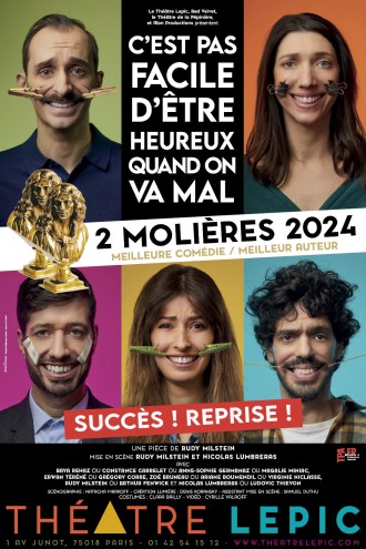 Affiche pour C'est pas facile d'être heureux quand on va mal