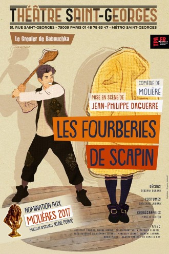 Affiche pour Les fourberies de Scapin