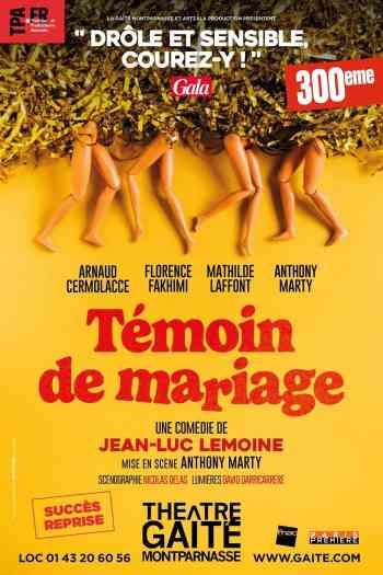 Affiche pour T&eacute;moin de mariage