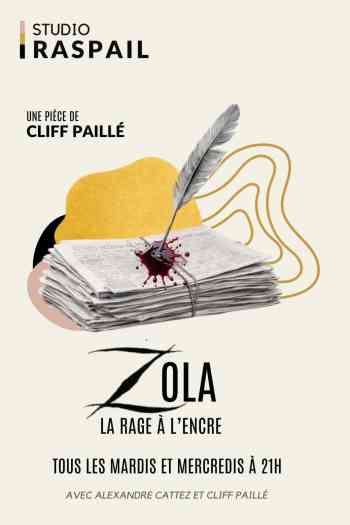 Affiche pour Zola, la rage &agrave; l'encre